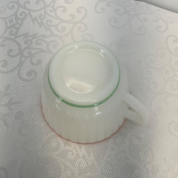 MacBeth-Evans Monax Petalware cup and saucer Rainbow - Picture 3 of 7